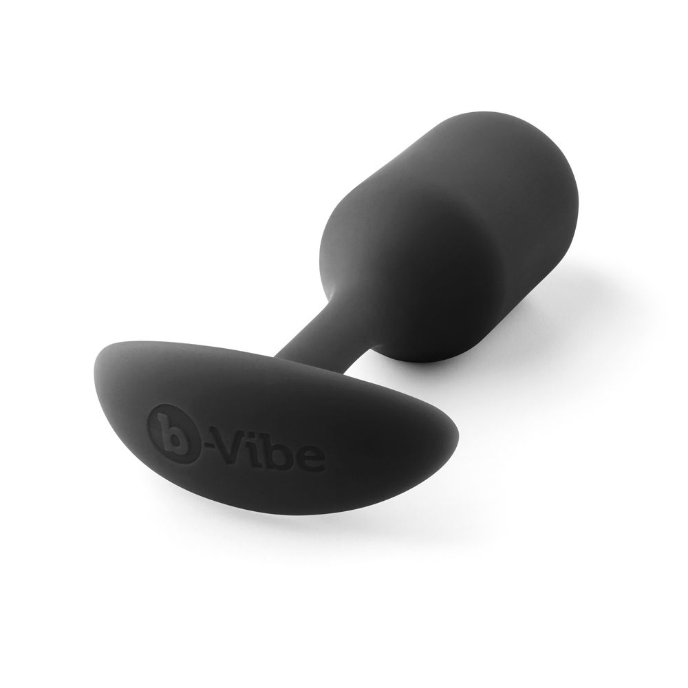 b-Vibe Snug Plug 2 Black - Weighted Butt Plug for Sensual Fullness Sensual Secret Boutique