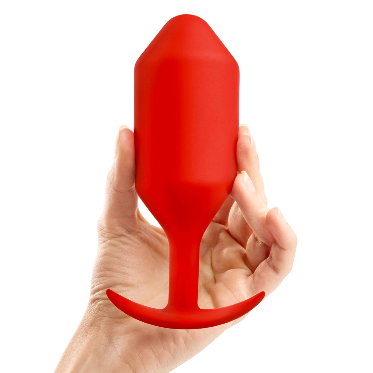 b-Vibe Snug Plug 6 Weighted Butt Plug Red Sensual Secret Boutique