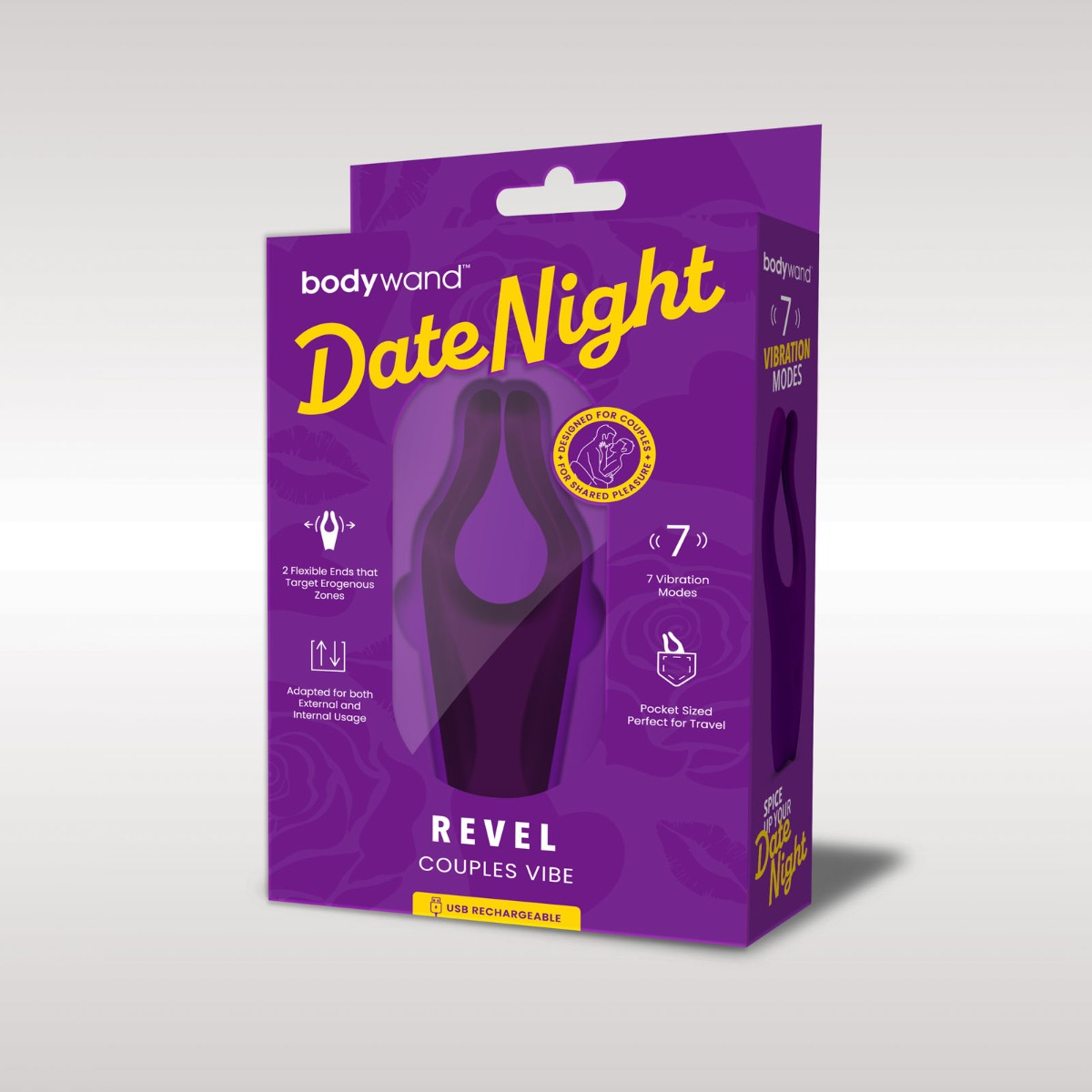 Bodywand Date Night Revel Couples Vibe Purple Sensual Secret Boutique