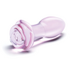 Glas 5inch Rosebud Glass Butt Plug Sensual Secret Boutique