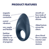 Satisfyer Mighty One Ring Vibrator Blue Sensual Secret Boutique