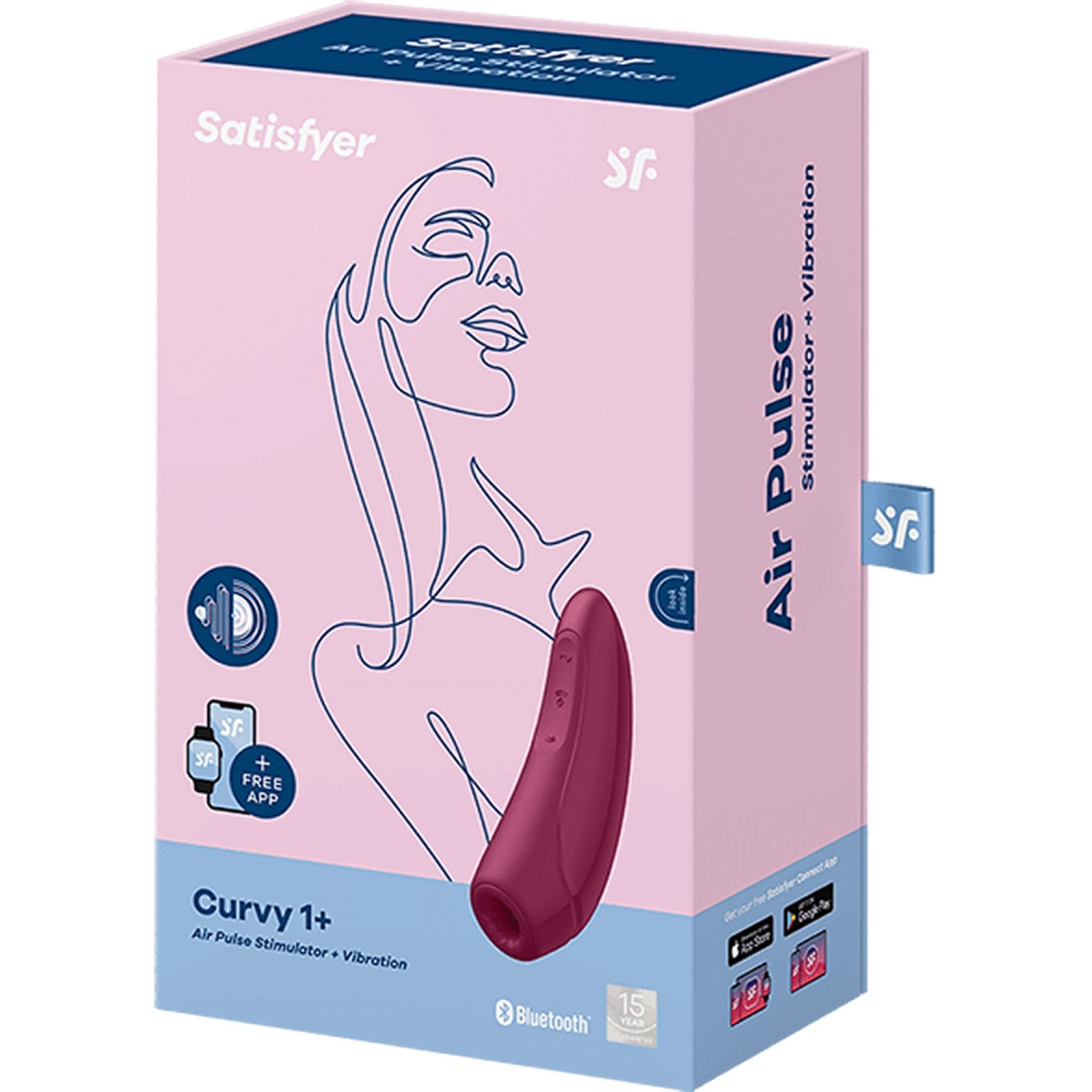 Satisfyer Curvy 1+ Stimulator Rose Sensual Secret Boutique