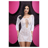 Lapdance Lace off the Shoulder Mini Dress White Sensual Secret Boutique