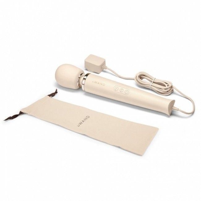 Le Wand Powerful Plug In Vibrating Massager - White | Buy Online Sensual Secret Boutique