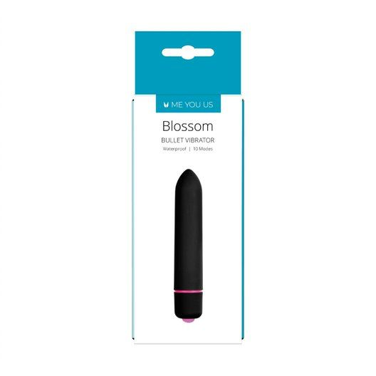 Me You Us Blossom 10 Mode Bullet Vibrator Black Sensual Secret Boutique