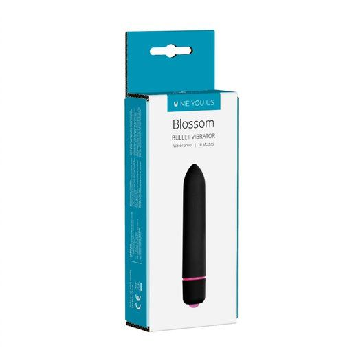 Me You Us Blossom 10 Mode Bullet Vibrator Black Sensual Secret Boutique