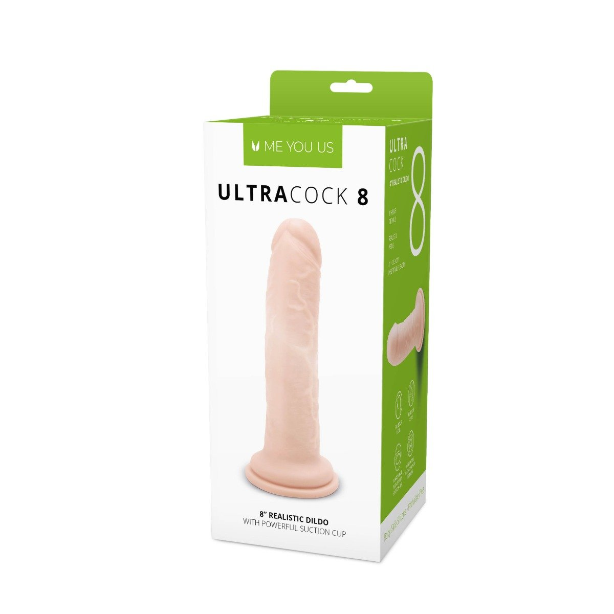 Me You Us Ultra Cock 8inch Realistic Dildo Sensual Secret Boutique