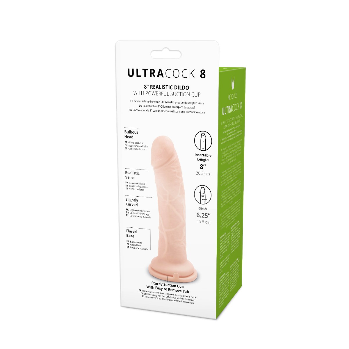 Me You Us Ultra Cock 8inch Realistic Dildo Sensual Secret Boutique