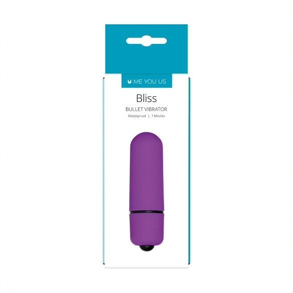 Me You Us Bliss 7 Mode Mini Bullet Vibrator Purple Sensual Secret Boutique