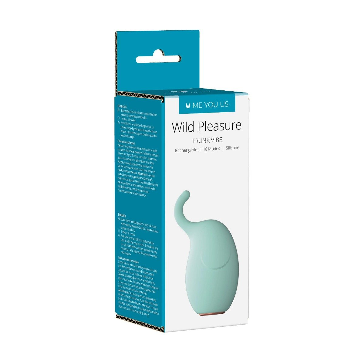 Me You Us Wild Pleasure Trunk Vibrator Turquoise Sensual Secret Boutique