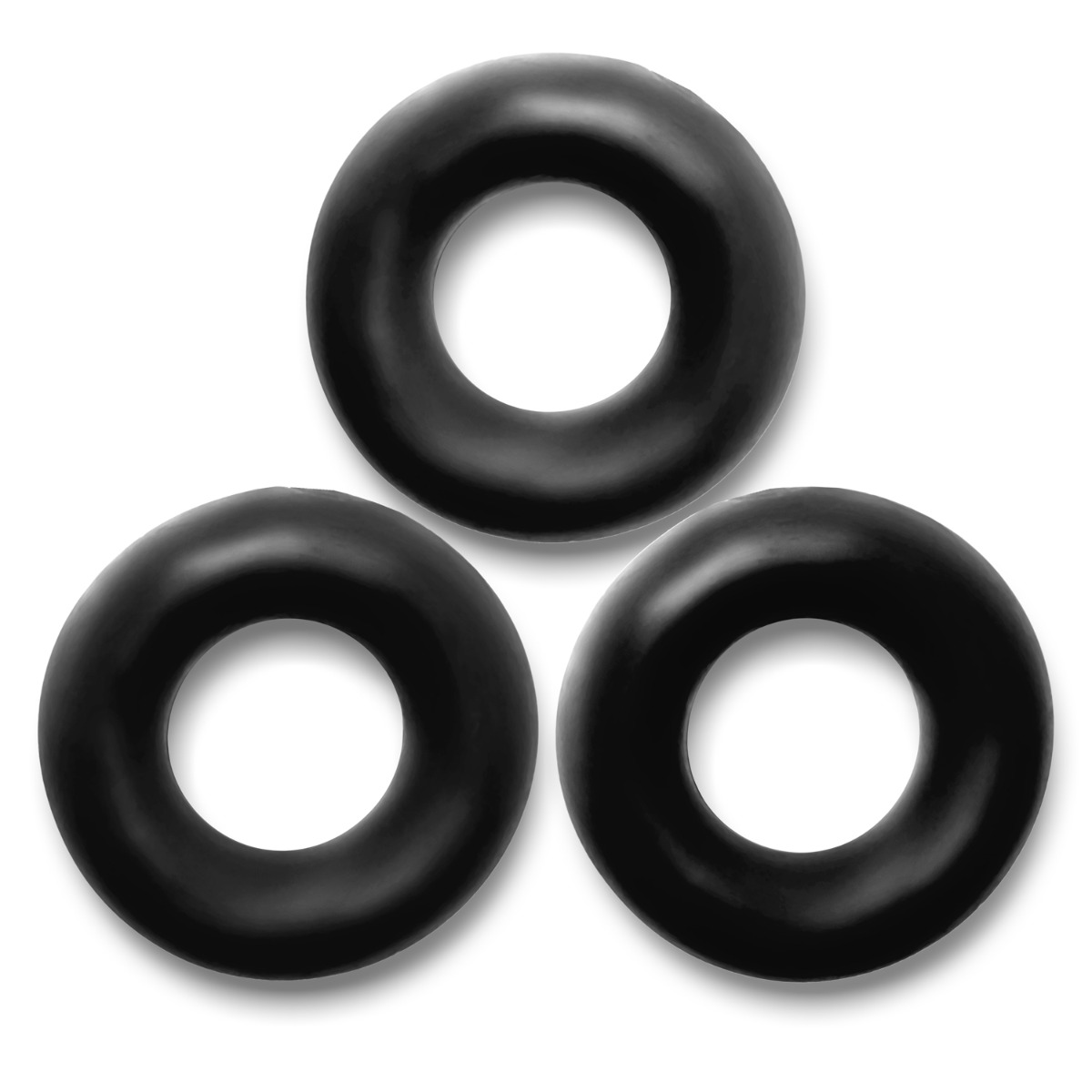 Oxballs Fat Willy 3-Pack Jumbo Cockrings Black Sensual Secret Boutique