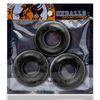 Oxballs Fat Willy 3-Pack Jumbo Cockrings Black Sensual Secret Boutique