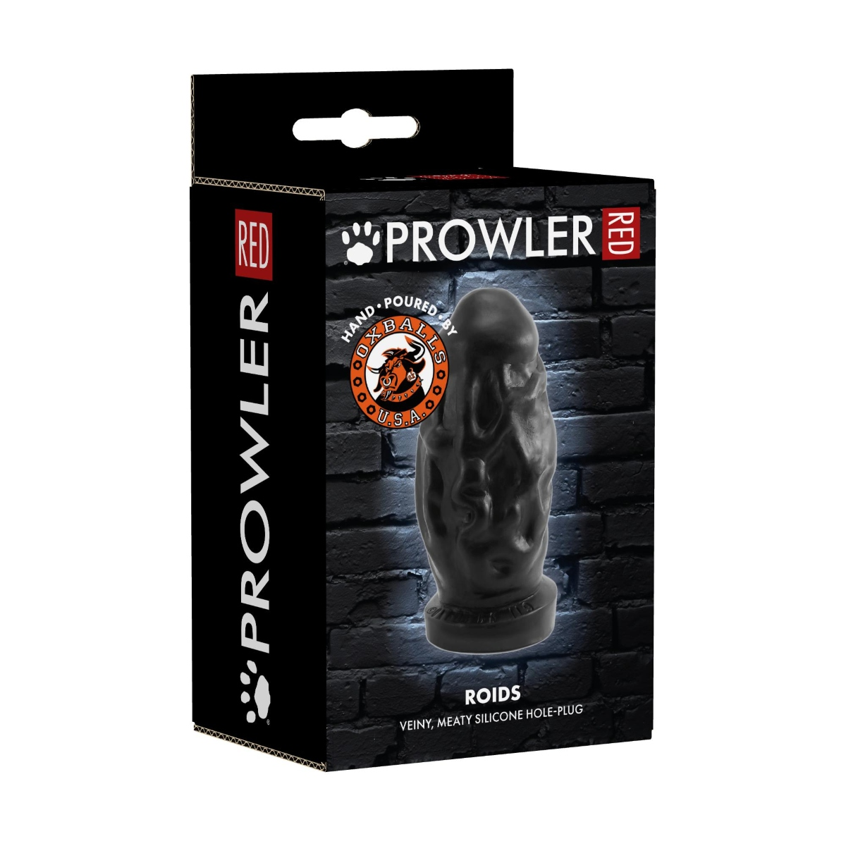 Prowler RED By Oxballs Roids Butt Plug Black Sensual Secret Boutique