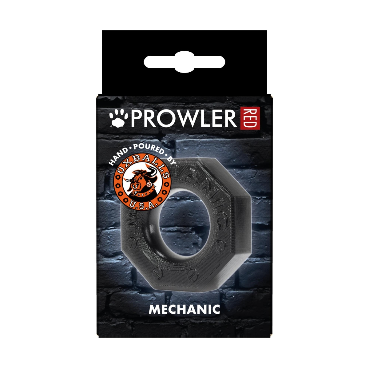 Prowler RED By Oxballs Mechanic Cock Ring Black Sensual Secret Boutique