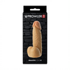 Prowler RED Realistic Dildo With Suction Base Dongs and Balls Flesh 8in Sensual Secret Boutique