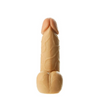 Prowler RED Realistic Dildo With Suction Base Dong and Balls Flesh 7in Sensual Secret Boutique