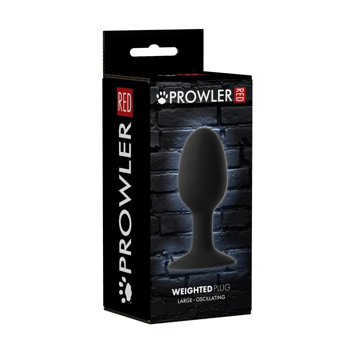 Prowler RED Large Weighted Butt Plug Black Sensual Secret Boutique