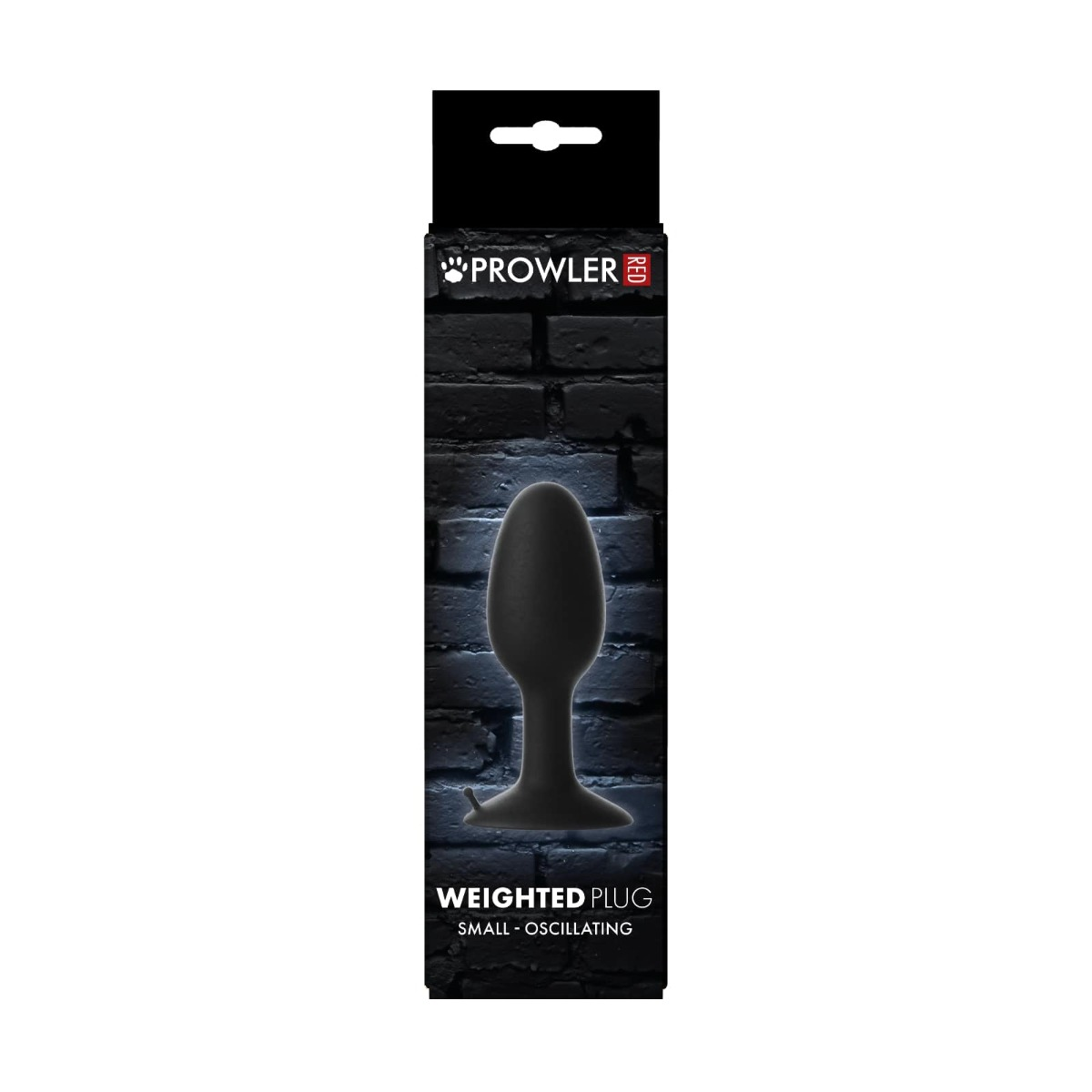 Prowler RED Small Weighted Butt Plug Black Sensual Secret Boutique