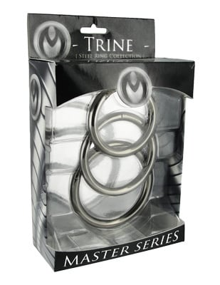 Master Series Trine Steel C-Ring Collection Sensual Secret Boutique