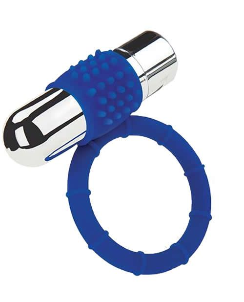 Zolo Powered Bullet Cock Ring Blue Sensual Secret Boutique