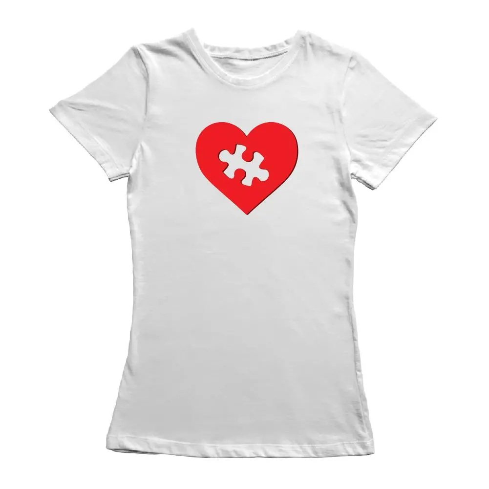 Piece Of My Heart Matching Couple Women's T-shirt - Valentine's Day - Show Your Love! Sensual Secret Boutique