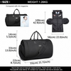 Kono Travel Suit Garment Duffel Bag - Black | Perfect for Business Trips & Weekend Getaways Sensual Secret Boutique