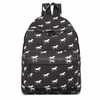 Miss Lulu Horse-Print Cotton Canvas School Backpack - Black Sensual Secret Boutique