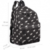 Miss Lulu Horse-Print Cotton Canvas School Backpack - Black Sensual Secret Boutique