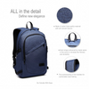 Kono Business Laptop Backpack with USB Charging Port - Navy Blue | High-Quality Polyester, Ample Space, Padded Shoulder Straps Sensual Secret Boutique