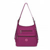 EH2063 - Kono Three Way Multipurpose Casual Shoulder Bag With Double Zippers - Purple Sensual Secret Boutique