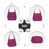 EH2063 - Kono Three Way Multipurpose Casual Shoulder Bag With Double Zippers - Purple Sensual Secret Boutique