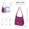 EH2063 - Kono Three Way Multipurpose Casual Shoulder Bag With Double Zippers - Purple Sensual Secret Boutique