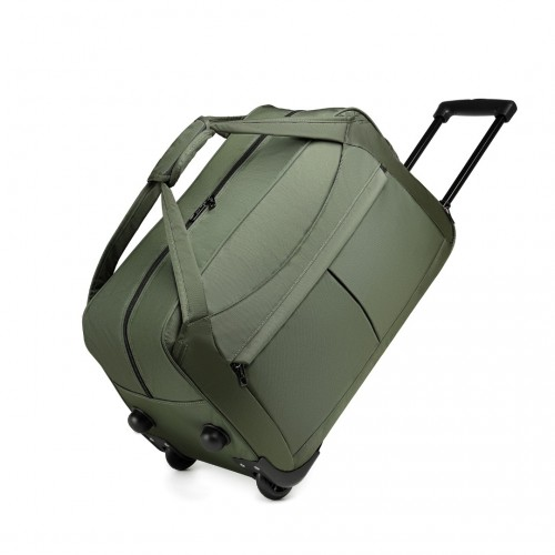 EQ2235 - Kono Foldable Large Capacity Trolley Travel Bag - Green Sensual Secret Boutique