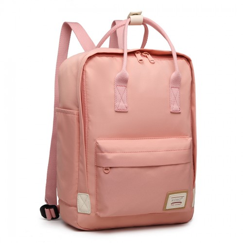 Kono Large Polyester Laptop Backpack - Pink | Back to School Essential Sensual Secret Boutique