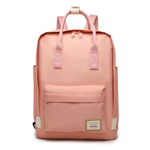 Kono Large Polyester Laptop Backpack - Pink | Back to School Essential Sensual Secret Boutique