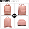 Kono Large Polyester Laptop Backpack - Pink | Back to School Essential Sensual Secret Boutique