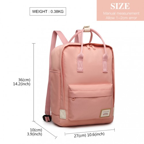 Kono Large Polyester Laptop Backpack - Pink | Back to School Essential Sensual Secret Boutique