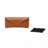 Kono Leather Look Soft Sunglasses Case - Brown | Protect Your Glasses in Style Sensual Secret Boutique