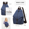 Kono Fashion Anti-Theft Canvas Backpack - Navy | Premium Design with Organized Compartments Sensual Secret Boutique