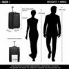 K1873-2 - Kono CABIN SIZE SOFT SHELL HAND LUGGAGE - BLACK Sensual Secret Boutique