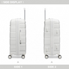 K2094L - Kono 28 Inch Lightweight Polypropylene Hard Shell Suitcase With TSA Lock - Cream White Sensual Secret Boutique