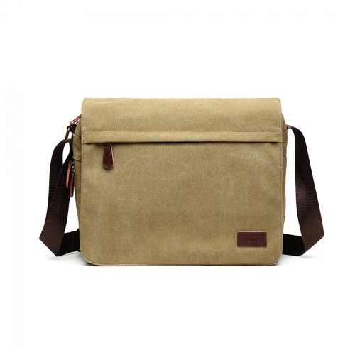 Kono Classic Expanding Messenger Bag - Khaki | Highly Adaptable & Spacious Sensual Secret Boutique