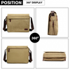 Kono Classic Expanding Messenger Bag - Khaki | Highly Adaptable & Spacious Sensual Secret Boutique