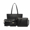 LG6931 - Miss Lulu 4 Piece Handbag Set - Black Sensual Secret Boutique