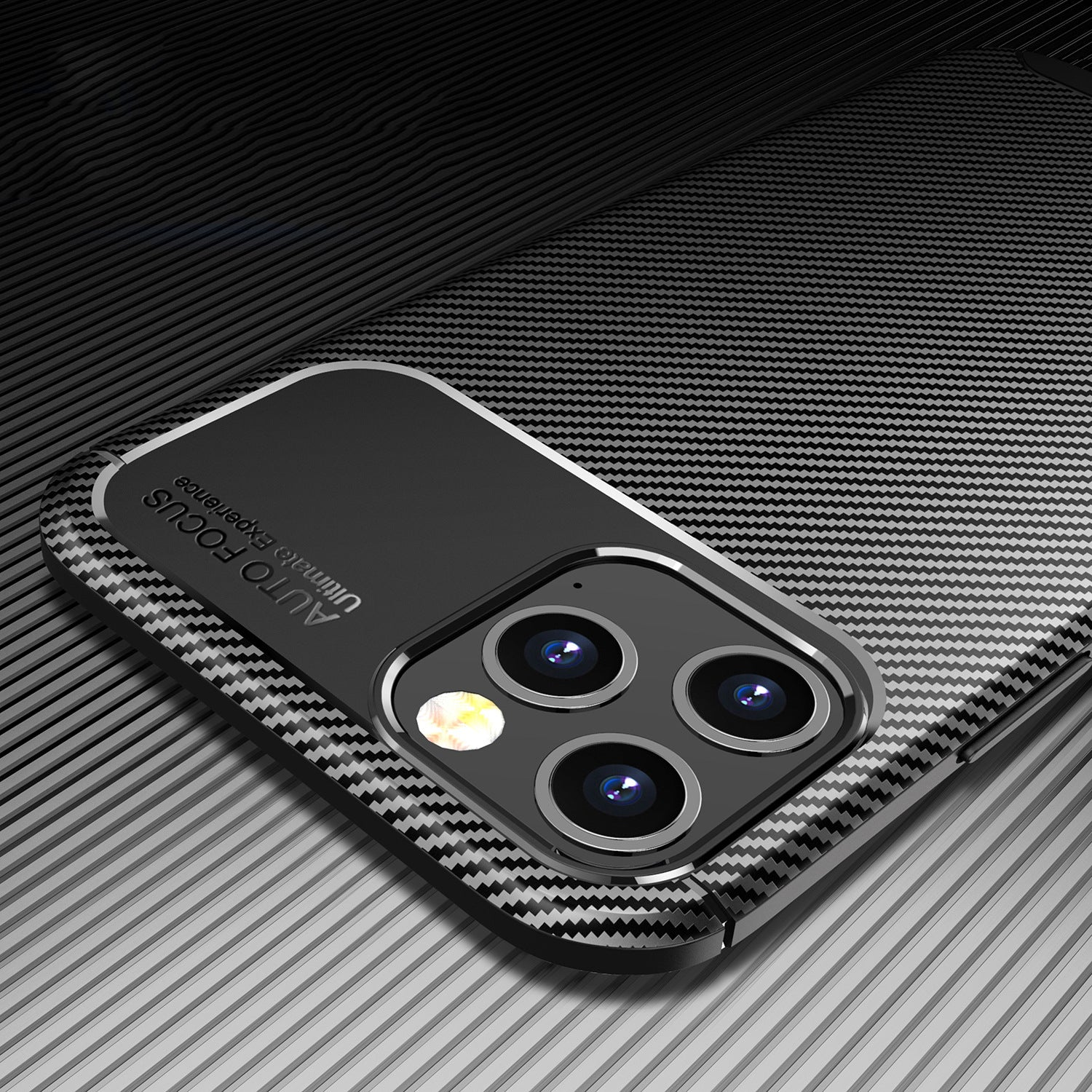 Carbon Fibre TPU Black Case for iPhone 12 Pro Max - Premium Protection and Style Sensual Secret Boutique