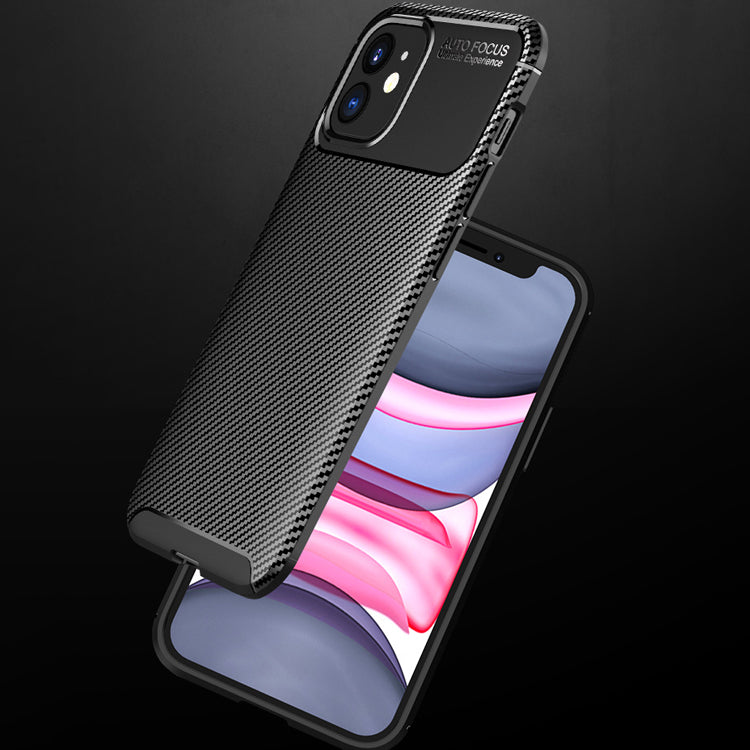 Carbon Fibre TPU Black Case for iPhone 12 Mini - Premium Protection and Style Sensual Secret Boutique