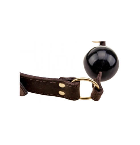 BOUND Nubuck Leather Solid Ball Gag Sensual Secret Boutique