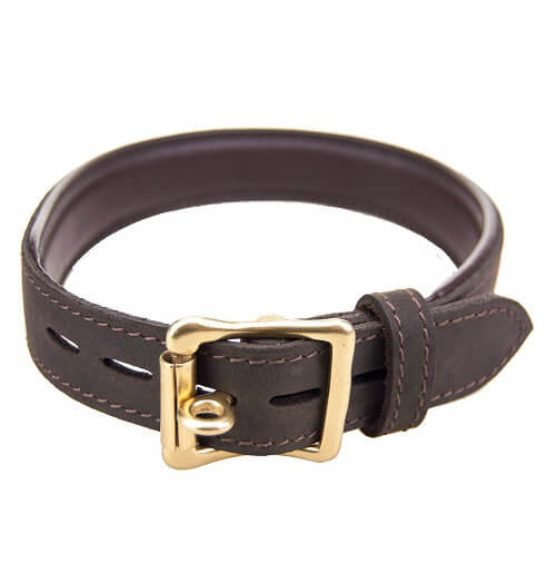 BOUND Nubuck Leather Choker with 'O' Ring Sensual Secret Boutique