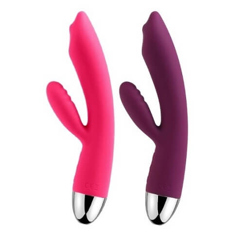 Svakom Trysta Targeted Rolling G-Spot Rabbit Vibrator - Red Sensual Secret Boutique