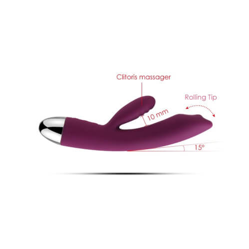 Svakom Trysta Targeted Rolling G-Spot Rabbit Vibrator - Red Sensual Secret Boutique